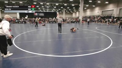 82 lbs Quarters - Bradey Bleich, Pennsylvania vs Koa Cu, Monster Garage Wrestling