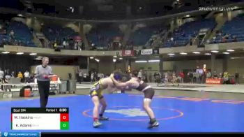 138 lbs Cons. Round 2 - Kolin Adams, Mt. Carmel vs Maximus Haskins, Hononegah