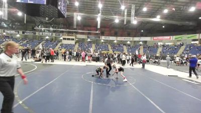 69 lbs Consolation - Colton Oeltjenbruns, Green River Grapplers vs Landon Abbas, Grandview Wolves