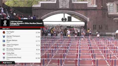 Women's 100m Hurdles, Finals 3