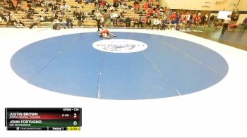 125 lbs Cons. Round 4 - John Fortugno, UW-Whitewater vs Justin Brown, North Central College