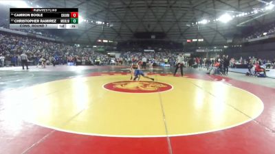 Boys 3A 132 lbs Cons. Round 7 - Camron Bogle, Cheney vs Christopher Ramirez, Meadowdale