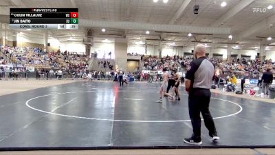 AA 106 lbs Cons. Round 3 - Jin Saito, Summit High School vs Colin Villaluz, West Creek High School