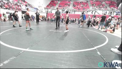 67 lbs Quarterfinal - Leland Riley, Midwest City Bombers Youth Wrestling Club vs Jett Boland, Cowboy Wrestling Club