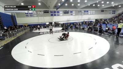 138 lbs Champ. Round 2 - Christian Choi, Sherman Oaks vs Miles Miller, Peninsula High School Wrestlin