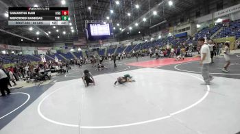 58 lbs 2nd Place - Samantha Ham, Other Team vs Mercedes Banegas, Poway Elite