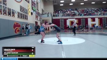 100 lbs Quarterfinal - Ryleigh Slocum, Borah vs Gracie Price, Thunder Ridge