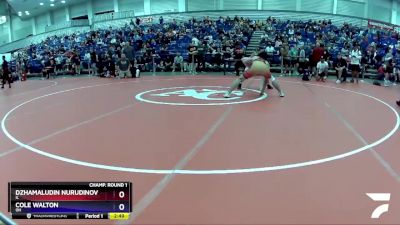 170 lbs Champ. Round 1 - Dzhamaludin Nurudinov, IL vs Cole Walton, OH