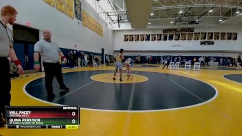 106 lbs Semifinal - Quina Perkison, St. Mark`s School Of Texas vs Will Pacey, Episcopal Hs Tx