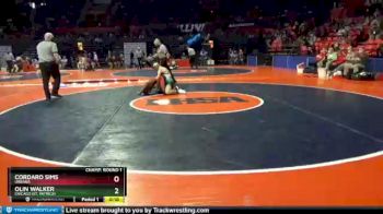 2 lbs Champ. Round 1 - Cordaro Sims, Urbana vs Olin Walker, Chicago (St. Patrick)