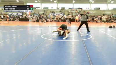 132 lbs Rr Rnd 2 - Michael Barry, BattleHawks - HSB vs Kodi Hughes, Invicta Wrestling Academy - HSB