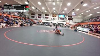 215 lbs Quarterfinals (8 Team) - Darren Calhoun, Pinedale vs Brady Calmes, Glenrock