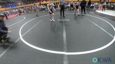 80 lbs Semifinal - BlakeLee Smith, Hinton Takedown Club vs Haygen Howell, Norman Grappling Club