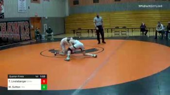 113 lbs Quarterfinal - Ty Livelsberger, Bermudian Springs vs Michael Sutton, Trinity