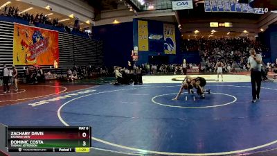 126 lbs Prelim - Dominic Costa, Thomas Jefferson vs Zachary Davis, Eastern View