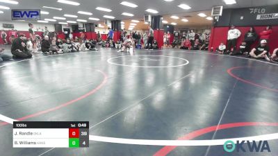 100 lbs Rr Rnd 2 - Jaxon Randle, Oklahoma Elite 15u Black vs Brantley Williams, Kansas Mayhem