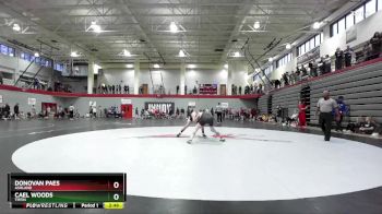 133 lbs Champ. Round 2 - Cael Woods, Tiffin vs Donovan Paes, Ashland