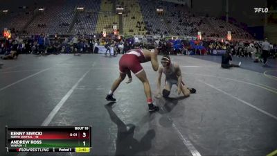 157 lbs Quarters & 1st Wb (16 Team) - Andrew Ross, Wabash vs Kenny Siwicki, North Central