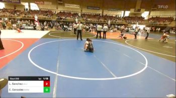 73 lbs Quarterfinal - Lucianna Sanchez, La Junta Wolfpack vs Elijah Gonzales, Duran WC