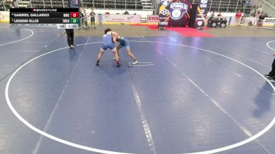 Junior Boys - 150 lbs Semis - Gabriel Gallardo, Mustang Wrestling Club vs Legend Ellis, Threestyle Wrestling Of Oklahoma