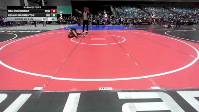 73 lbs Consi Of 8 #2 - Mia Dominguez, Crusader Wrestling vs Leilani Barrientos, Orland