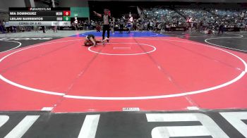 73 lbs Consi Of 8 #2 - Mia Dominguez, Crusader Wrestling vs Leilani Barrientos, Orland