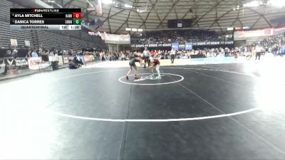 Girls 4A 105 lbs Quarterfinal - Danica Torres, Sunnyside (Girls) vs Ayla Mitchell, Kamiakin (Girls)