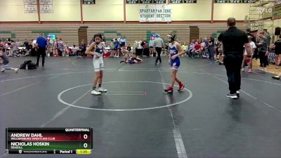 72 lbs Quarterfinal - Nicholas Hoskin, Seagull vs Andrew Dahl, Williamsburg Wrestling Club