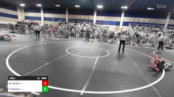 98 lbs Consi Of 16 #2 - Manny Ayala, Red Wave WC vs Pacifico Jr. Garcia, El Nino