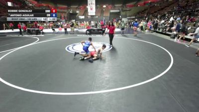 100 lbs Semis - Robbie Gonzalez, Savage House Wrestling Club vs Antonio Aguilar, Central Valley Bengals
