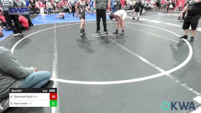 100 lbs Quarterfinal - Augustus Cosby, Pawhuska Elks Takedown vs Payton Brashers, Gentry Youth Wrestling