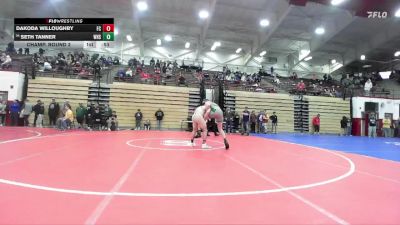 144 lbs Champ. Round 2 - Seth Tanner, Westfield High School vs Dakoda Willoughby, Fountain Central