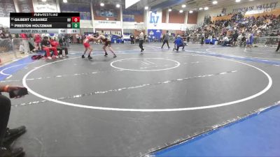 165 lbs Cons. Round 1 - Gilbert Casarez, Norte Vista vs Preston Holtzman, Huntington Beach