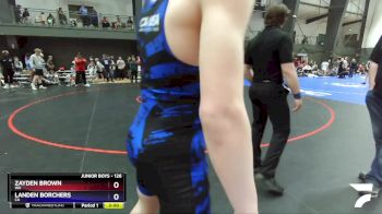 126 lbs Champ. Round 1 - Zayden Brown, WA vs Landen Borchers, CA