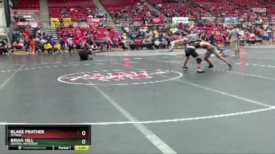 125 lbs Cons. Round 2 - Brian Hill, Central Methodist vs Blake Prather, Ottawa