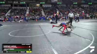 96 lbs Champ. Round 1 - Kortney Akpan, Rhodes Supreme Avengers vs Abram Perez, Salina