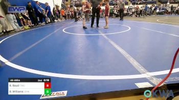 46-49 lbs Quarterfinal - Hunter Wells, Claremore Wrestling Club vs Kanon Zappone, Barnsdall Youth Wrestling