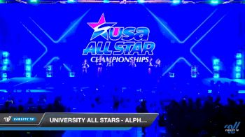 University All Stars - Alpha Angels [2019 Senior - D2 4 Day 2] 2019 USA All Star Championships