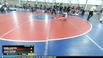 73 lbs Semifinal - Isabel Sanchez, Damaged Ear WC vs Dusty Wilson, Salem Elite Mat Club