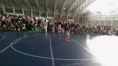 40 lbs Quarterfinal - Yaretzi Solis, Preston Warriors vs Brielle Cablay, Pounders