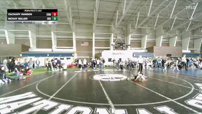 49 lbs Cons. Round 3 - Zachary Hansen, Iron County Wrestling Academy vs McKay Miller, Shootbox Wrestling Club