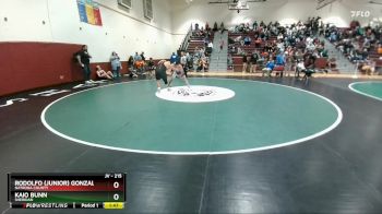 215 lbs Cons. Round 4 - Rodolfo (Junior) Gonzalez, Natrona County vs Kaio Bunn, Sheridan