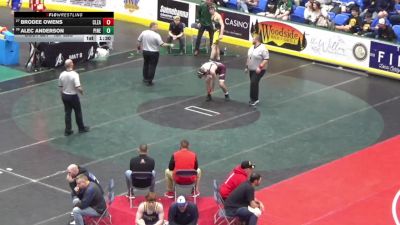 157 lbs Round Of 64 - Brodee Owens, Clearfield vs Alec Anderson, Pine-Richland