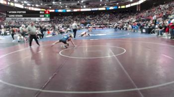3A 120 lbs Cons. Round 3 - Luke Stark, Grangeville vs Ayden Potter, Malad