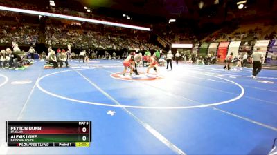 135 Class 1 lbs Champ. Round 1 - Peyton Dunn, St. Clair vs Alexis Love, Raytown South