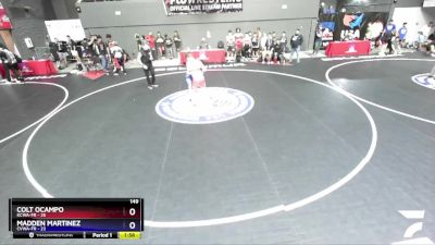 149 lbs Round 5 (10 Team) - Colt Ocampo, KCWA-FR vs Madden Martinez, CVWA-FR