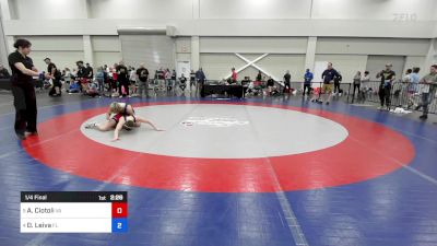 126 lbs 1/4 Final - Anthony Ciotoli, Virginia vs David Leiva, Florida