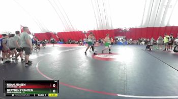285 lbs Placement (16 Team) - Noah Jensen, Waska/BBE vs Brayden Franzen, Geneseo Green