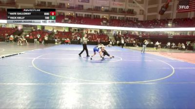 132 lbs Champ. Round 1 - Nate Galloway, Rocky Mountain vs Teck Kelly, Timberline