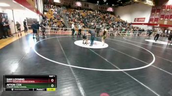 110 lbs Round 3 - Afton Cox, Lander Middle School vs Sam Loyning, Rocky Mountain Middle School